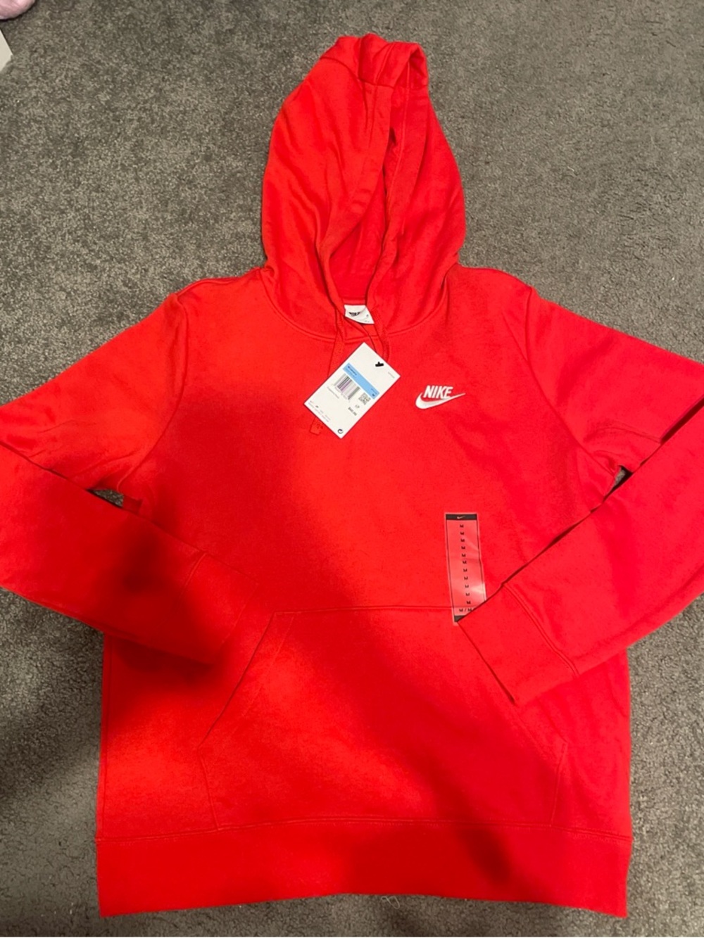 NWT Nike Red Hooded Sweatshirt